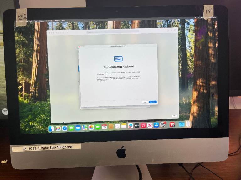 Apple iMac 21.5” Six Core i5 3GHz 4K Retina Display 16Gb Ram 500GB SSD 2025 Creative Applications