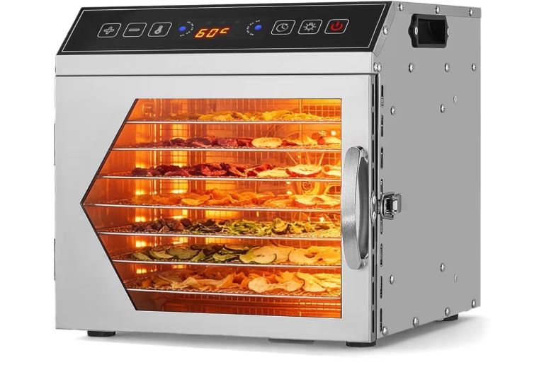Food Dehydrator with Multiple Trays – Silver, Excellent Condition