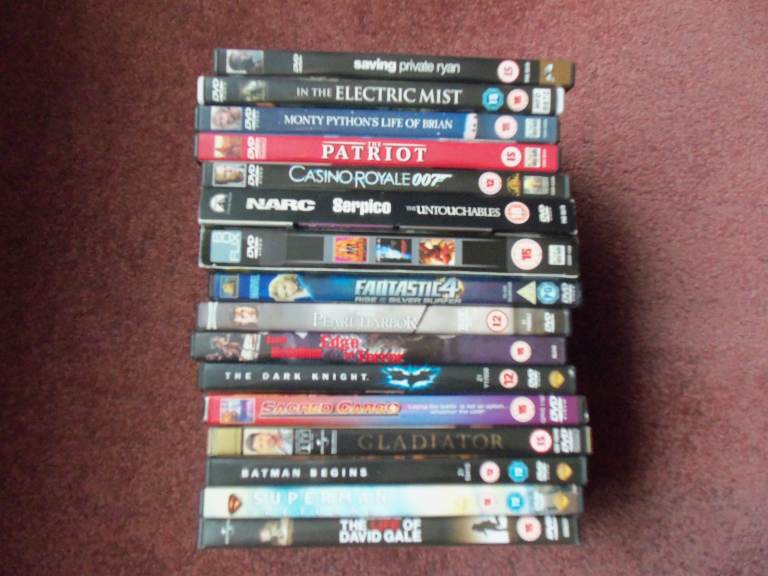 DVD movies job lot