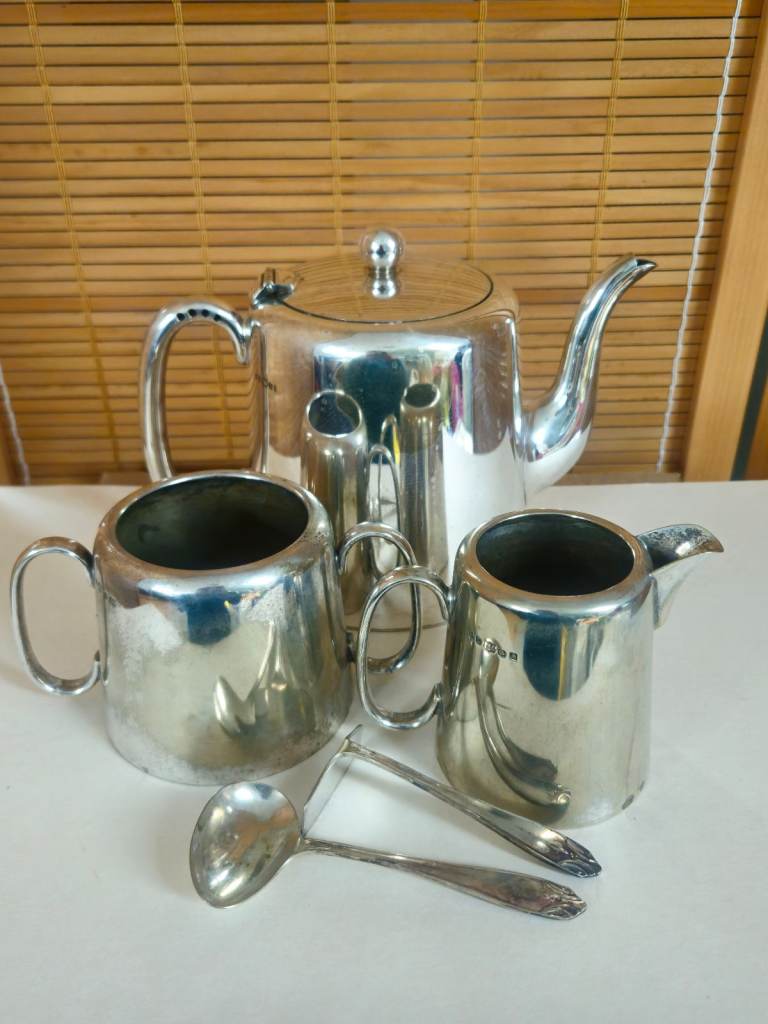 Electroplated Nickel Silver Tea set