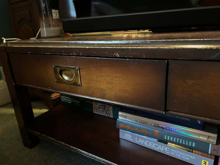 Vintage worn coffee table or TV stand