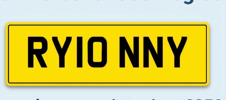 Ronnie number plate 