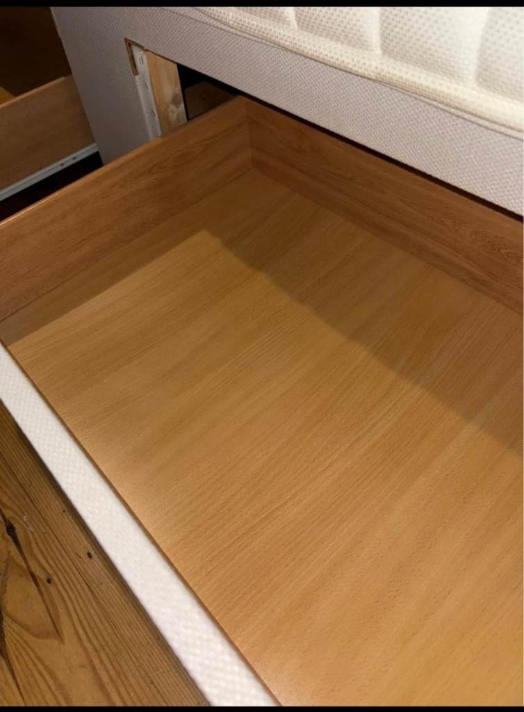 Double Bed Frame with storage drawers with Mattress 