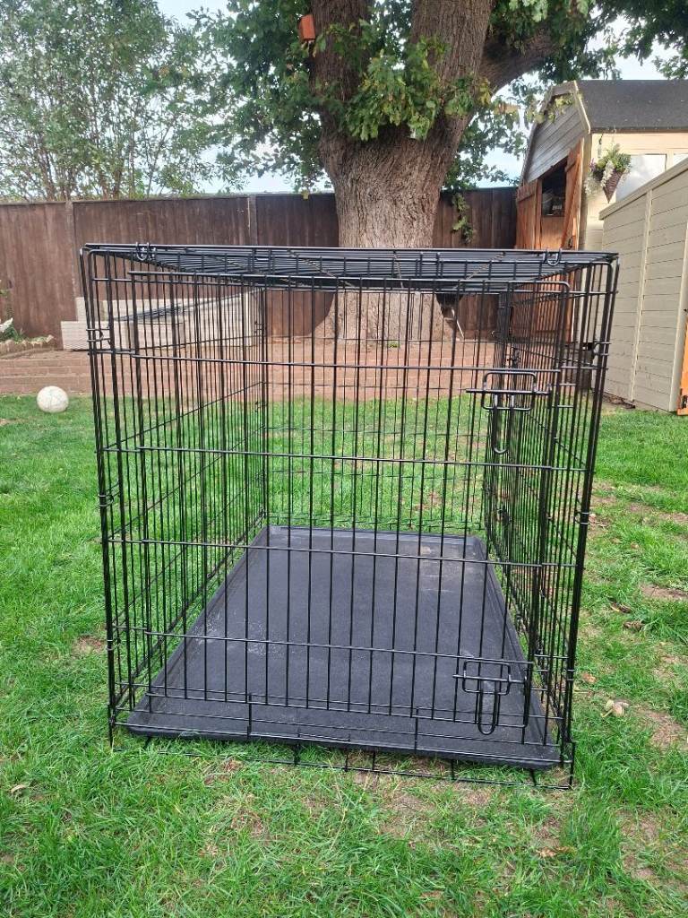 Large dog cage.