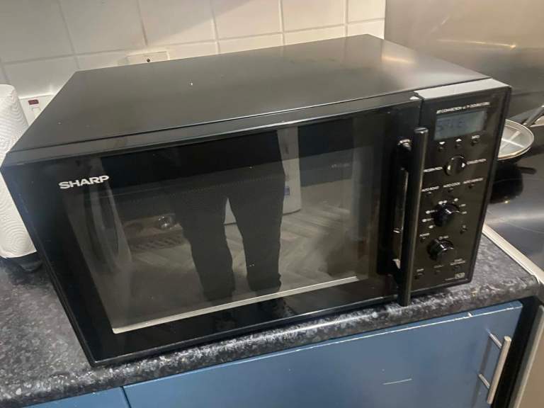 Sharp Black Microwave Oven - Good Condition