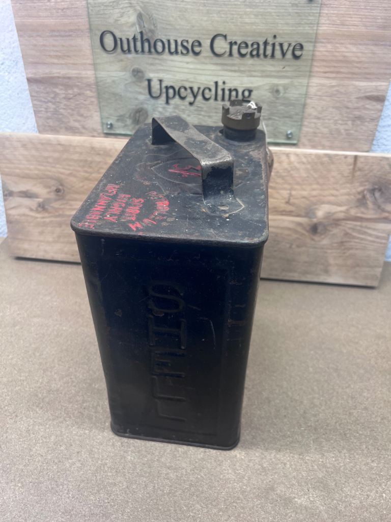 Vintage collectable shell petrol can