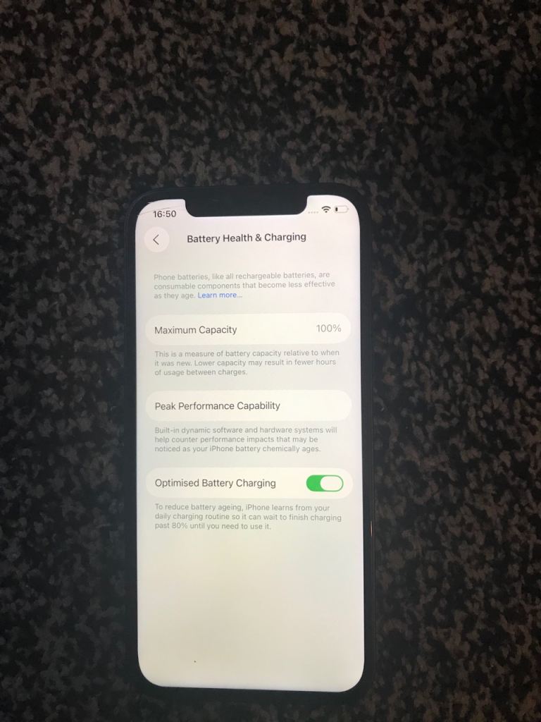 Apple iPhone 12 64gb fully works unlocked housing looks new battery health 100% tiny crack 