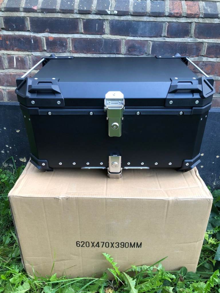 Motorcycle Top Box , Aluminium ,65lt Brand new, Black colour