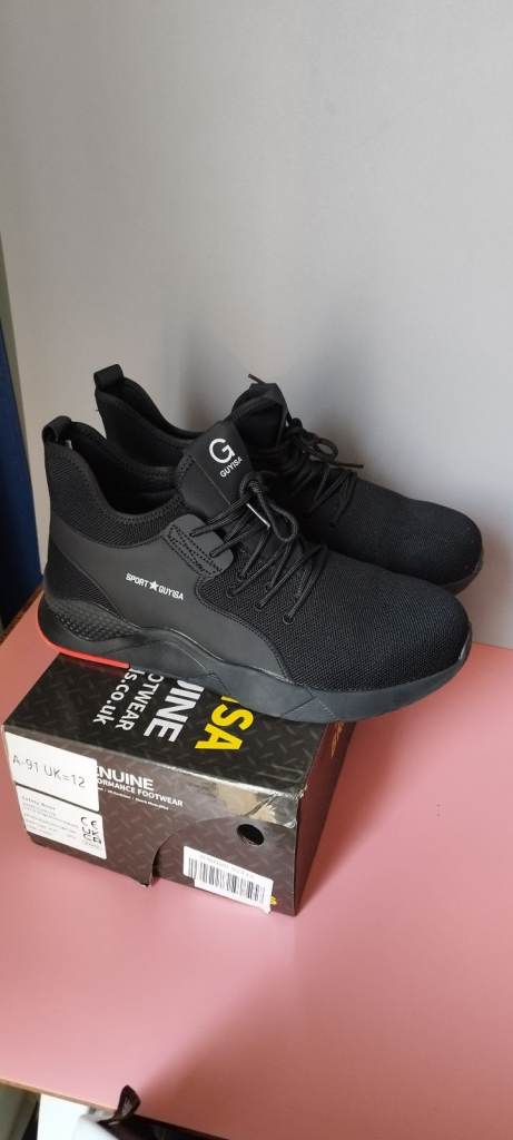 image for Safety Boots Trainers,Shoes Steel Toe Cap Work Sneakers,Lightweight,Water Resistant, Size 12UK❗