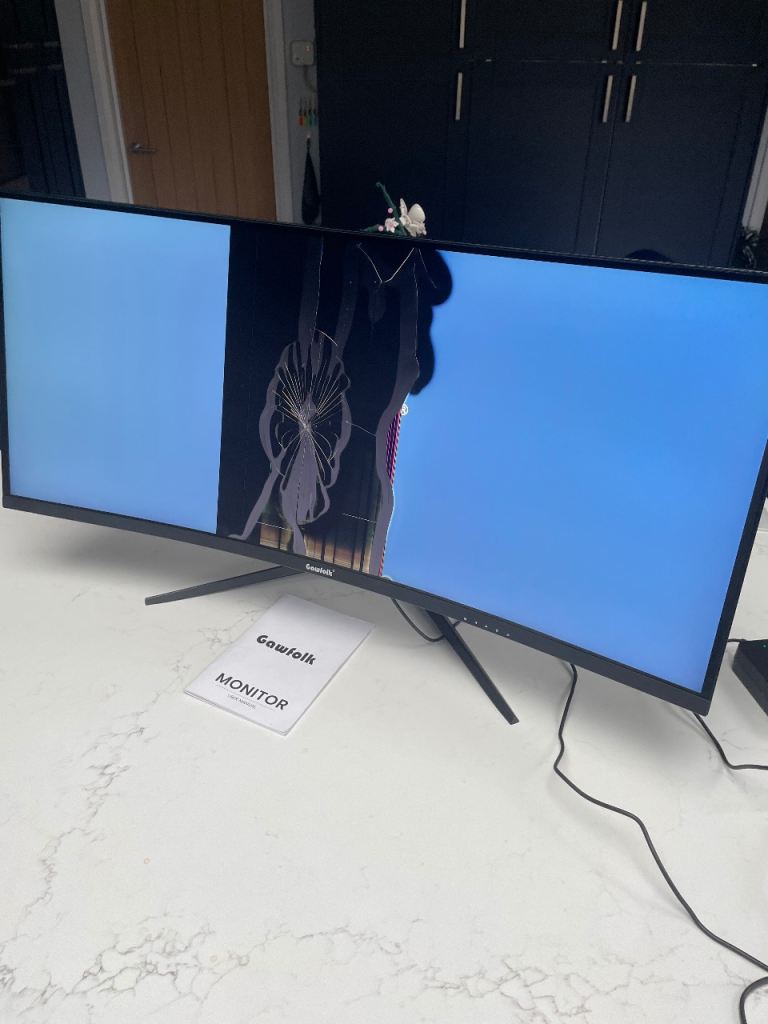 34 inch curved monitor (for parts)