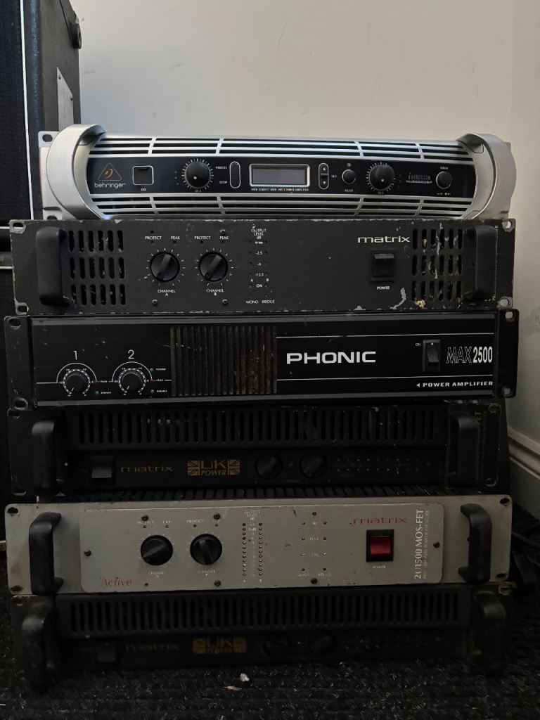 Behringer, Matrix, Phonic Power Amplifier - Check Description