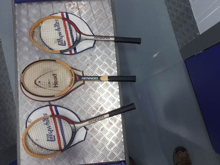 Vintage Donnay Wooden Tennis Rackets circa late 1970’s / early 1980s
