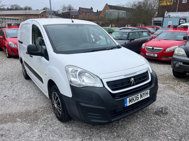 2016 Peugeot Partner 750 SE 1.6 BlueHDi 100 Van LWB PANEL VAN Diesel Manual