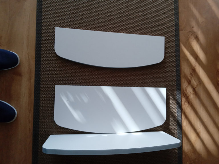 600mm Shaped Wooden Shelves - Set of Three