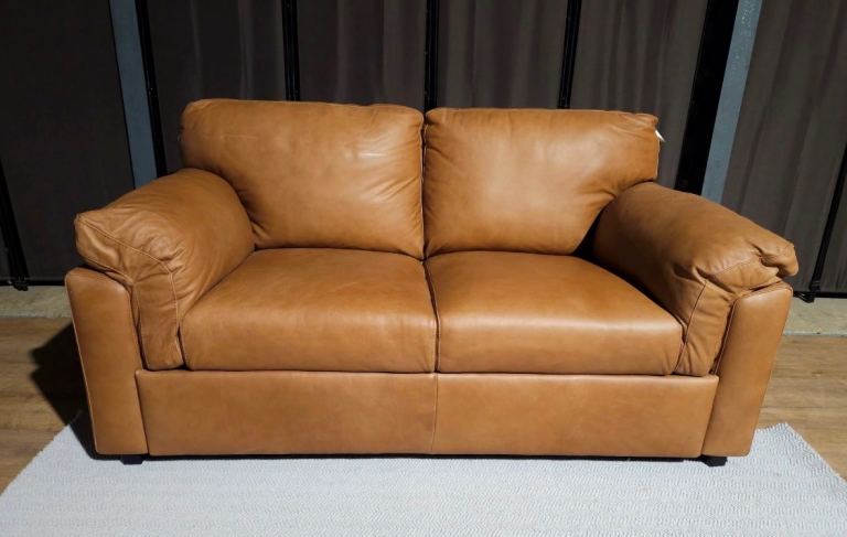 Leather 2 seater - tan