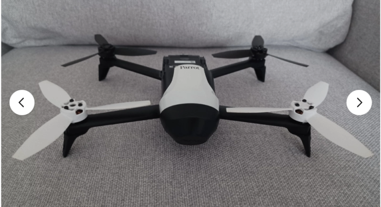 Parrot Bebop2 Drone – White and Black, Good Condition