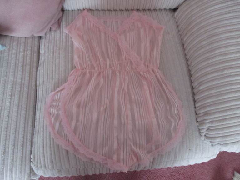 PINK STRIPED PLAYSUIT 