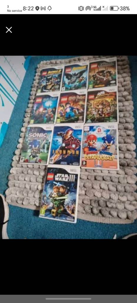 Nintendo Wii Games Bundle - LEGO, Sonic, Mario