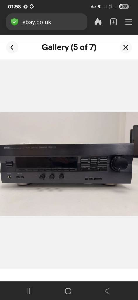 Yamaha Stereo Tuner Amplifier - Black, Good Condition