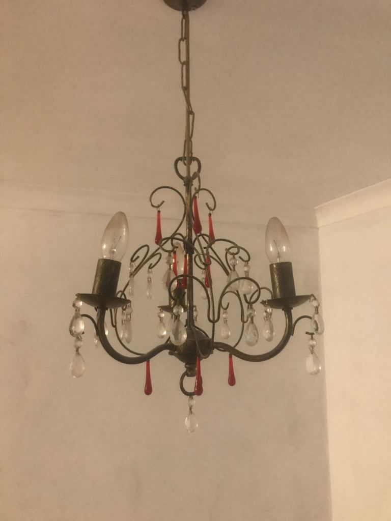 Set of two chandelier lights 