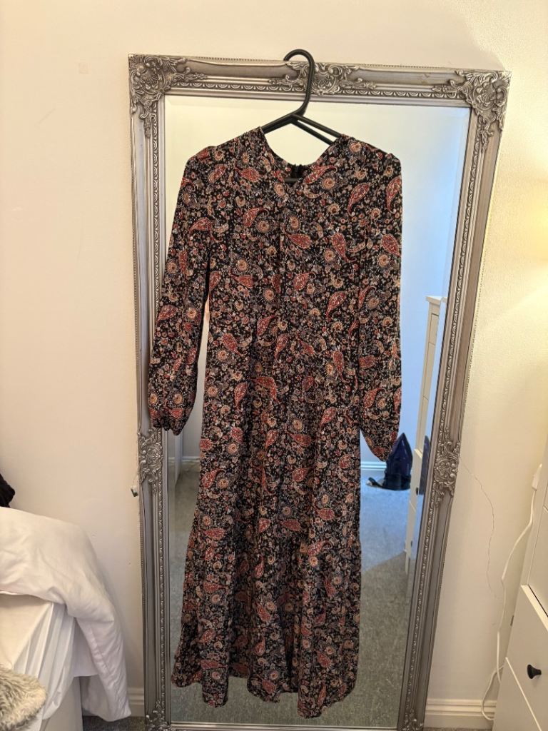 image for  Satin Midaxi dress size 8