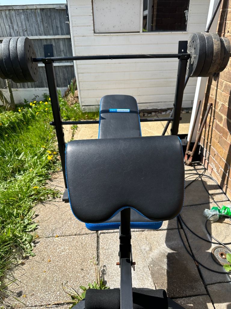 Bench press and weight set 40kg