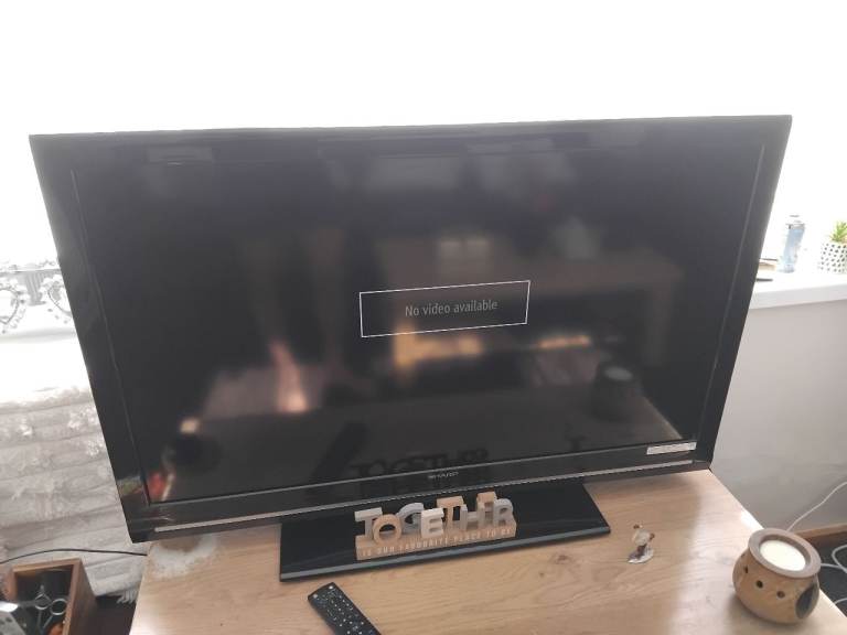 SHARP Black TV - Good Condition!