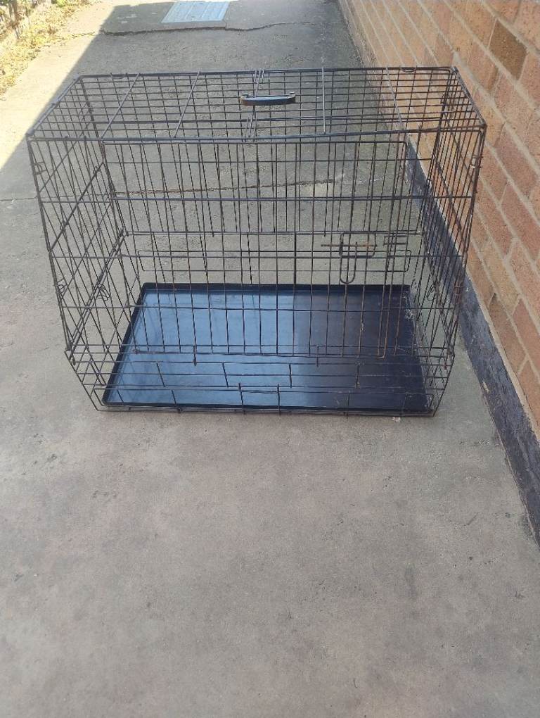 Metal dog crate 