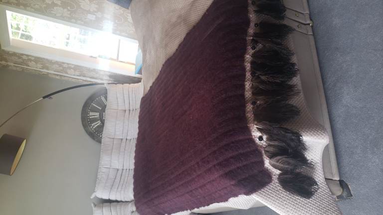 Purple bed throw/decorative from Harrods