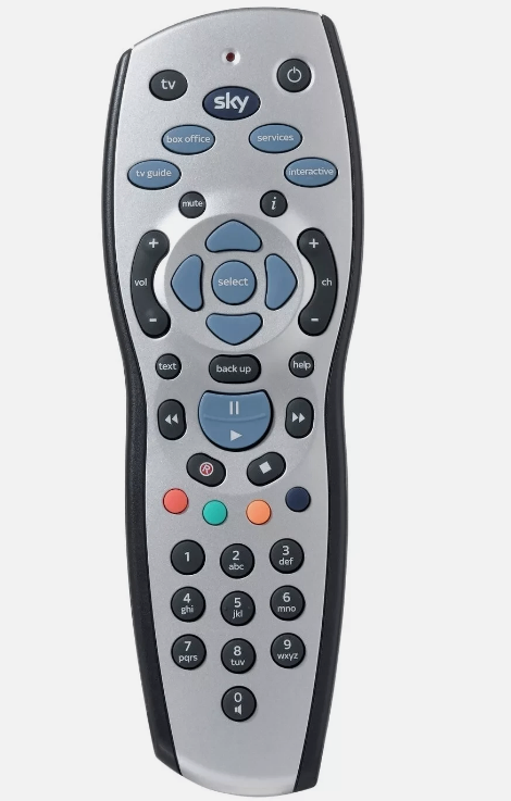 Sky Plus Remote Control.