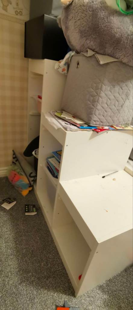 Storage combination with boxes from IKEA