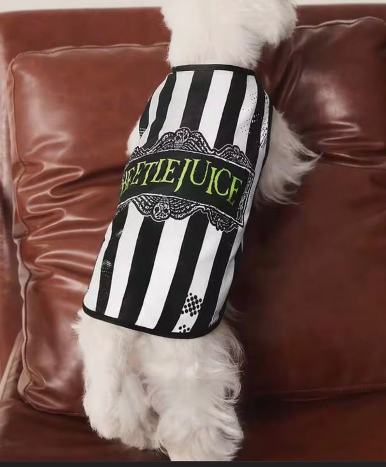 Halloween Beetlejuice Pet Dog or Cat Coat/Vest - New