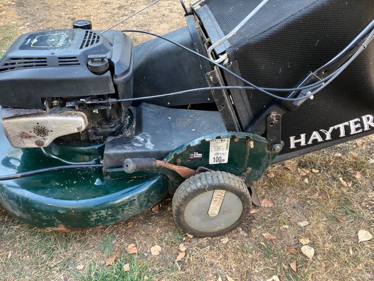 Hayter Double 3 Petrol Lawn Mower – Fair Condition, Green