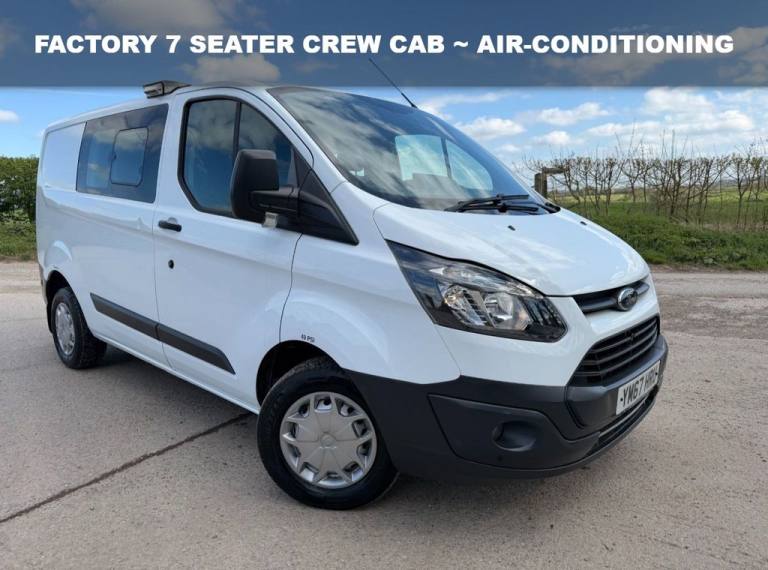 2018 67 FORD TRANSIT CUSTOM 2.0 TDCI 310 6 SEATER CREW CAB MANUAL L1 H1 (167 G/K