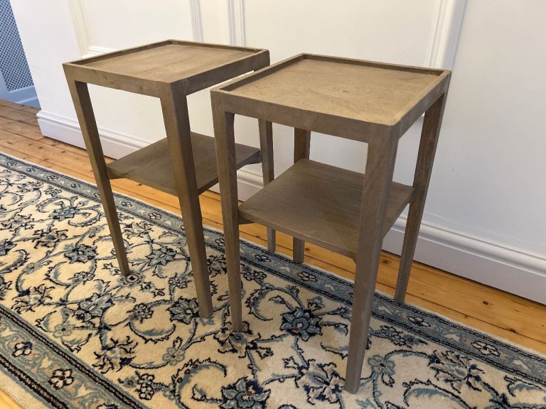 Swoon Eide side tables in sandblasted mango wood RRP £129 each