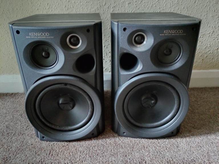 Kenwood Bass Reflex 100w 6 ohmn Speakers, IPSWICH