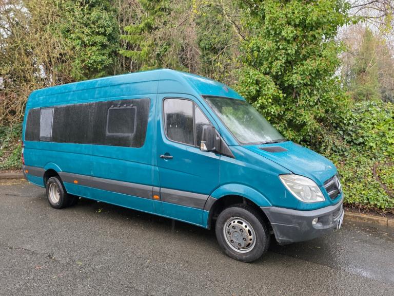 2010 MERCEDES BENZ SPRINTER 2.1 CDI 516 HIGH ROOF LWB CREW VAN CAMPER EX POLICE 