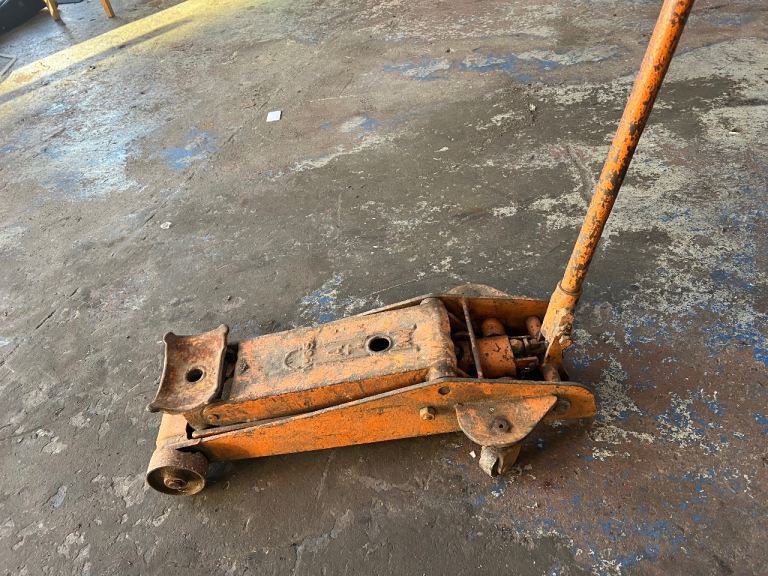 Large old vintage trolly jack 