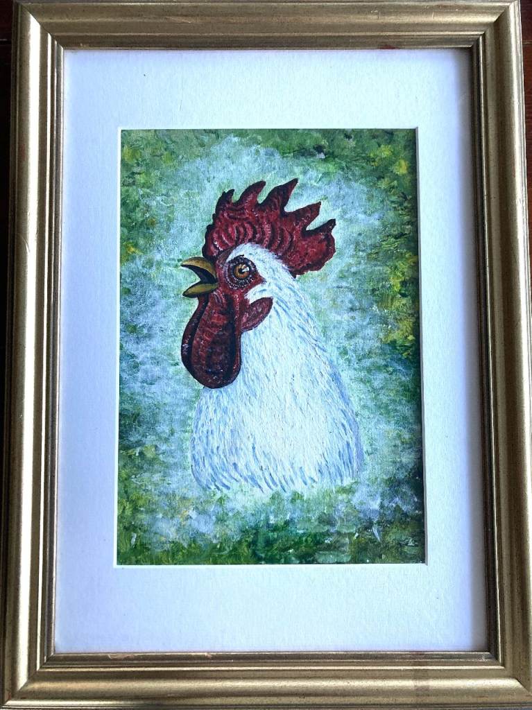 Original Art on Canvas - Rooster
