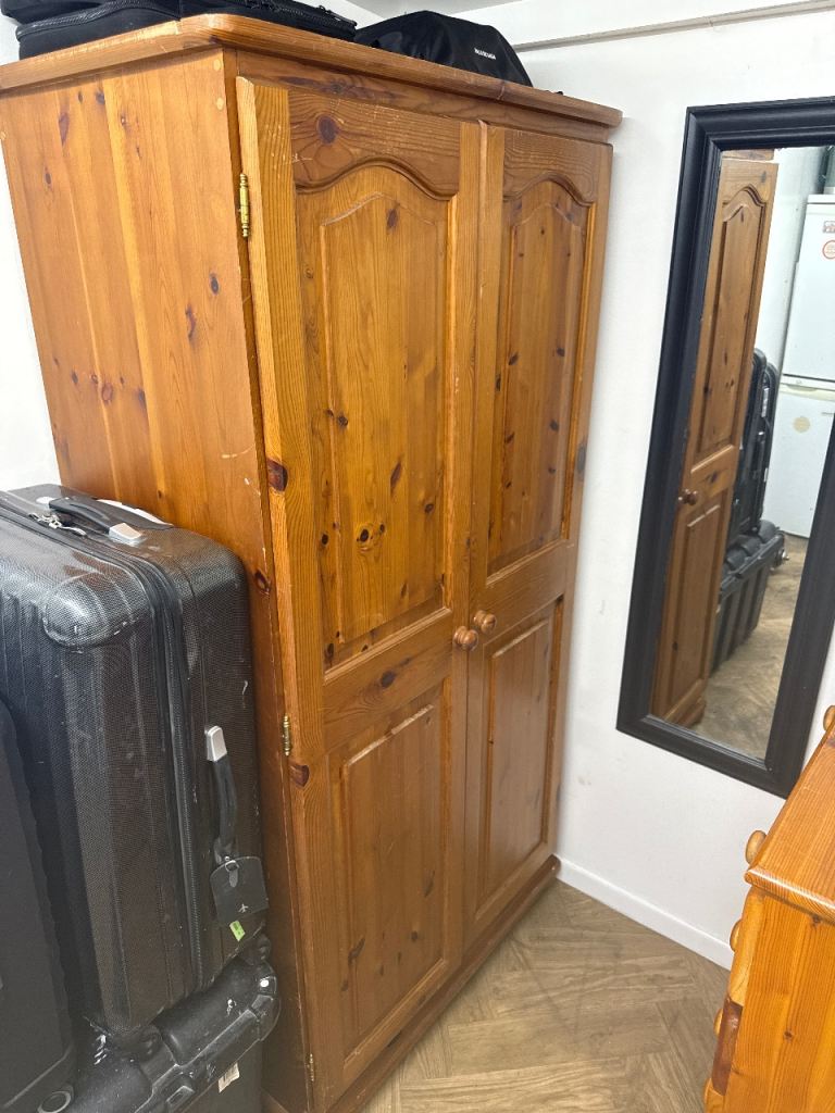 Solid pine wardrobe 