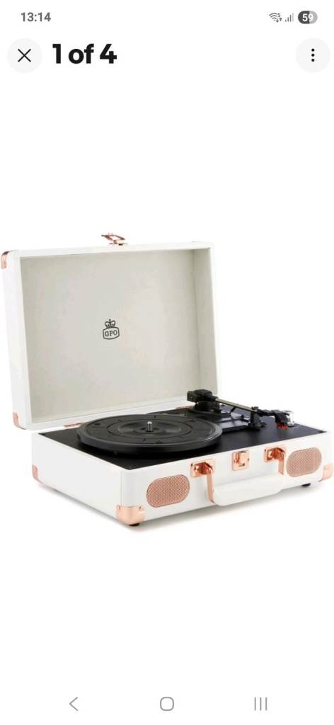 Fantastic branded record player in fantastic condition with original box
