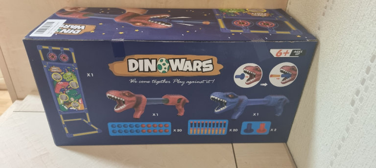 Dinosaur Shooting Games Toys, Toy Guns with Shooting Target for Nerf Christmas Gift
