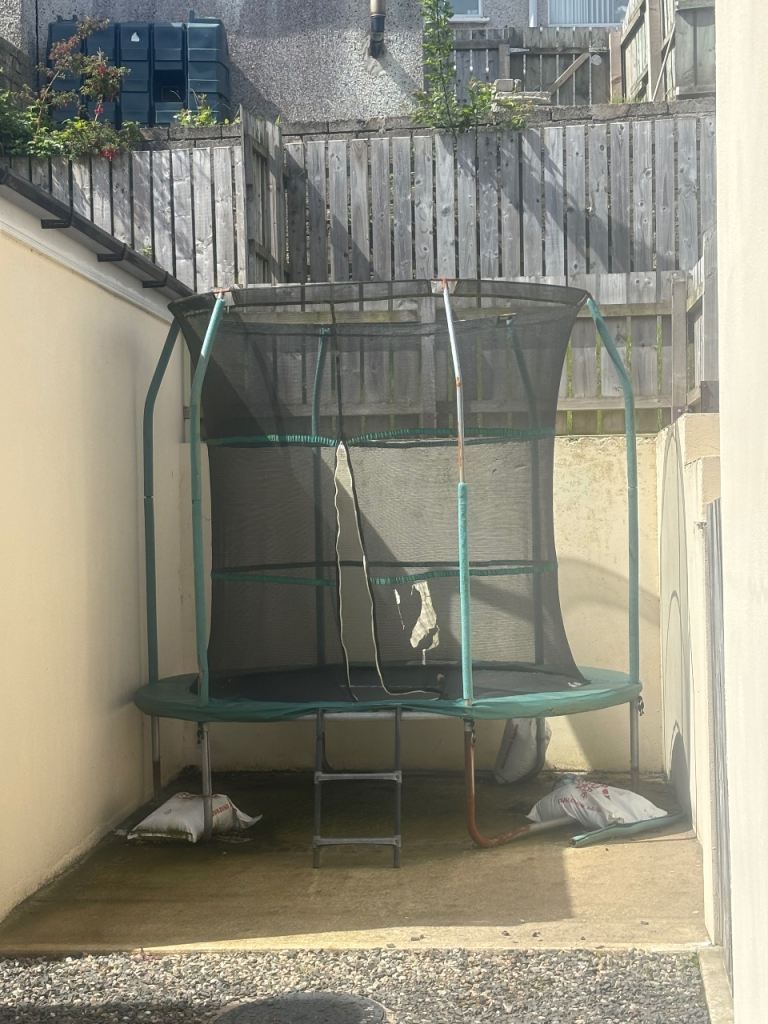 Trampoline net / ladder 