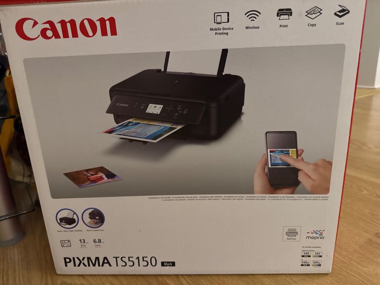 Canon PIXMA TS5150 Printer – New in Box, Black
