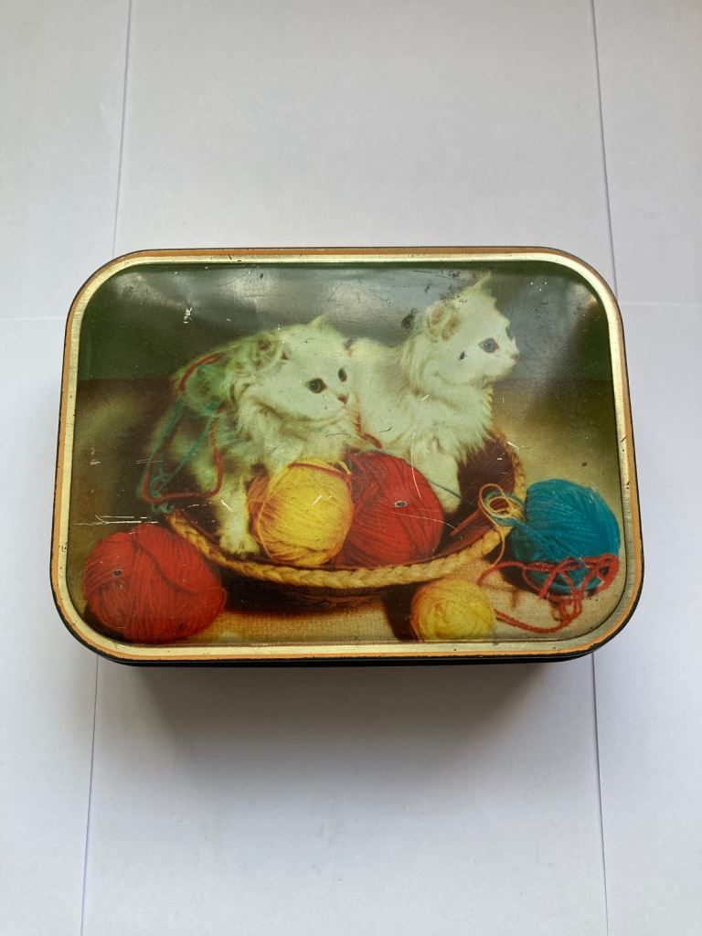 Old toffee tin