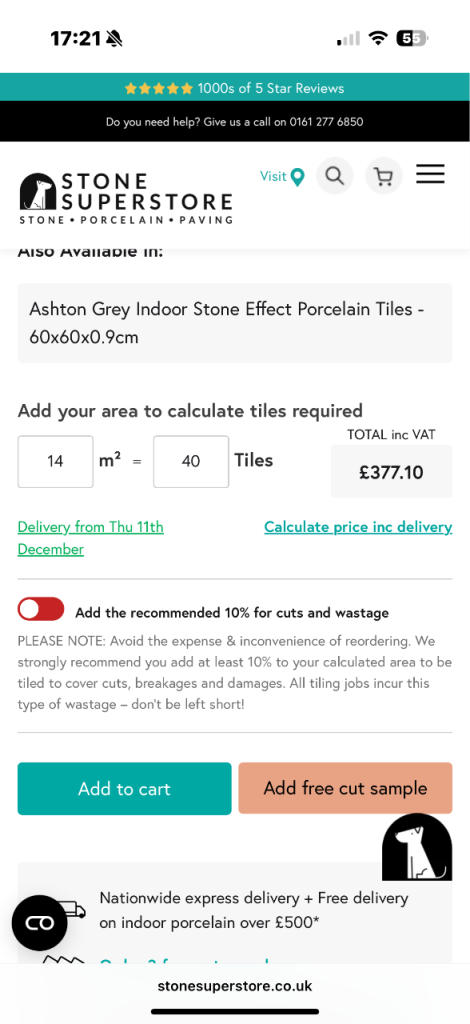 Ashton grey porcelain slabs