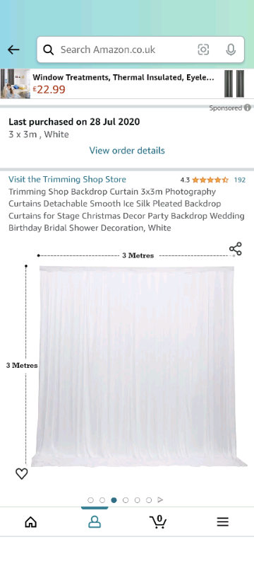 Backdrop Curtain 3x3m  Curtain Wedding Decor