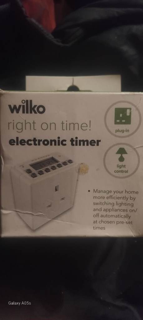 NEW Wilko electronic timer (Boxed)