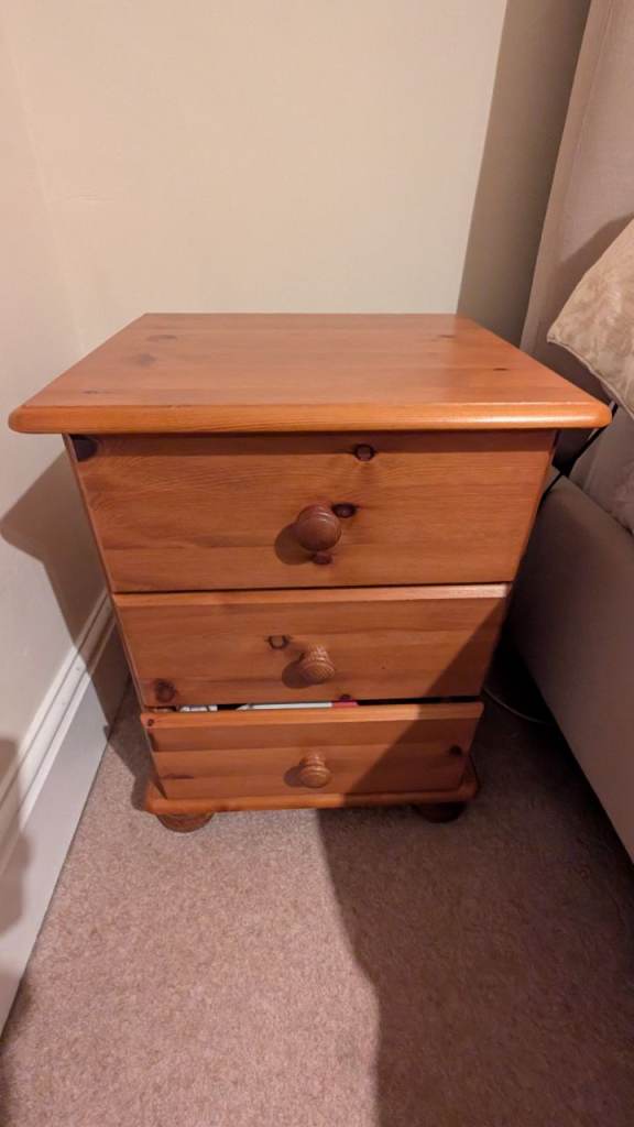 Solid Pine bedside unit 