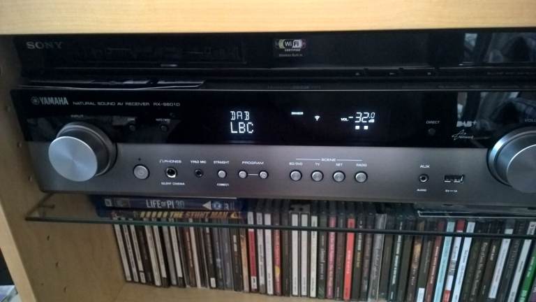 Yamaha MusicCast RX-S601D 4K Network AV Receiver Amplifier.